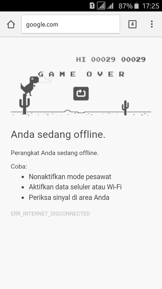 Err internet disconnected