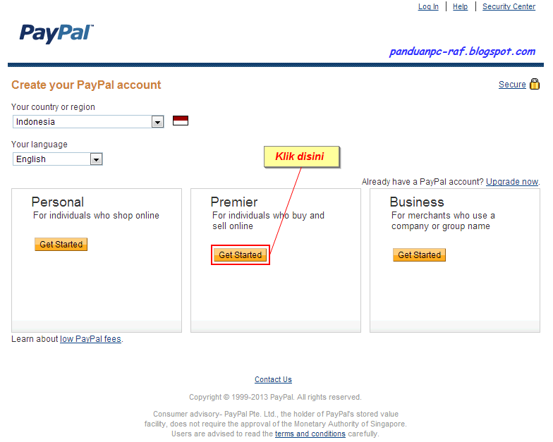 Номер для paypal