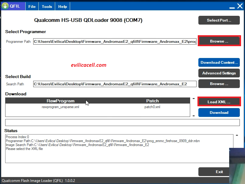 Qualcomm usb qdloader. MBN.