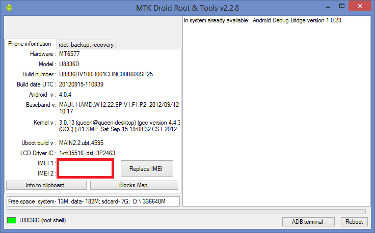 Драйвера мтк. MTK Droid Tools. Восстановление IMEI MTK. Емкость сокращена ROOTOOLS. MTK client write Backup.