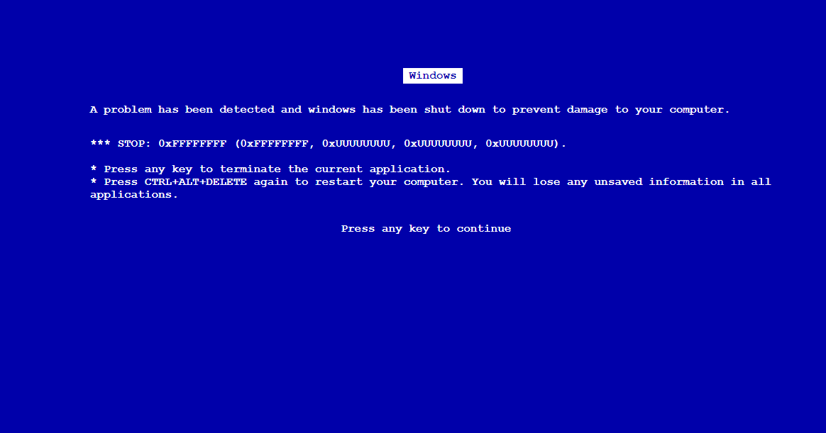 Картинка синий экран смерти виндовс 7