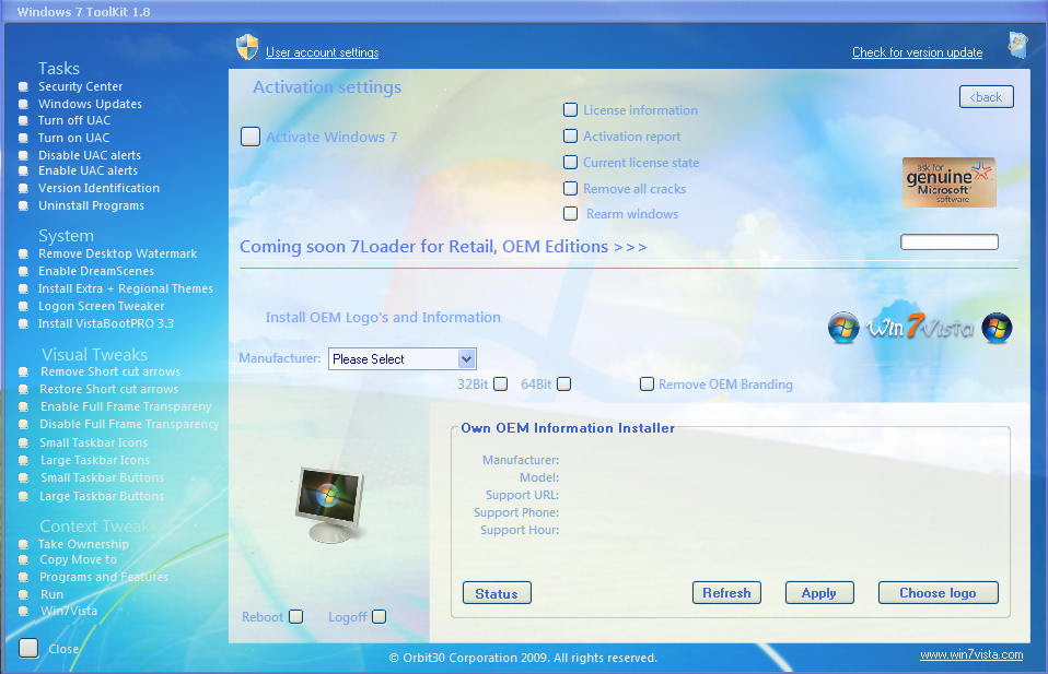 Windows 7 tool. Windows активация Toolkit. Win Toolkit Windows 10. Windows 7 OEM. Acer Windows 7 профессиональная.