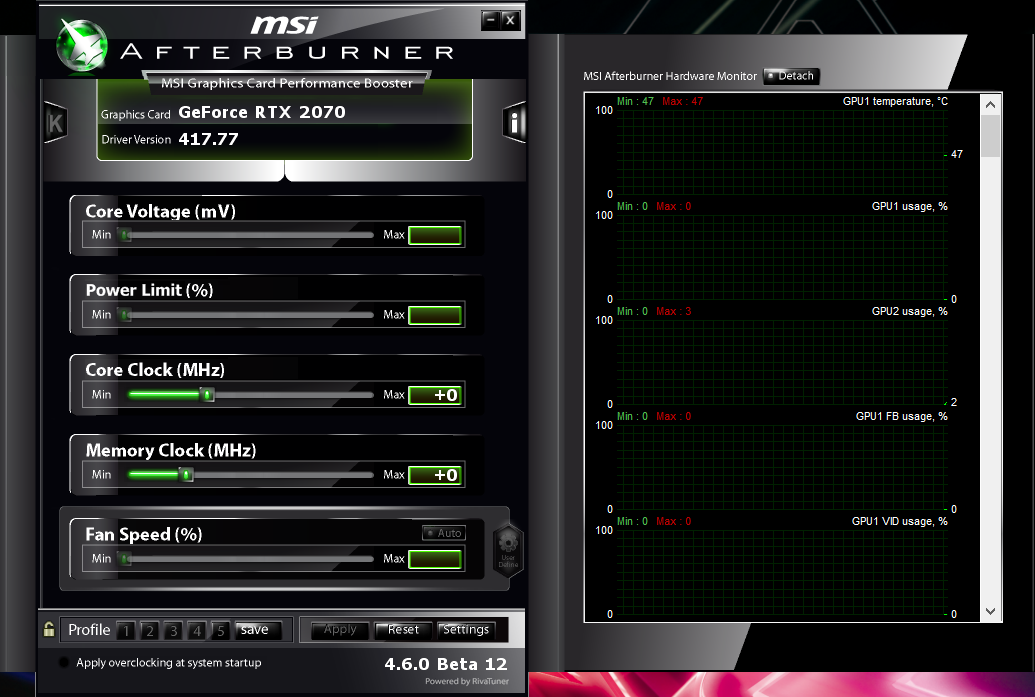 Hardware monitoring msi