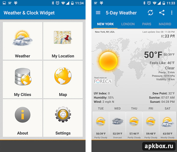 Погода часы воскресенск. Weather Clock widget. Виджеты weather & Clock widget for Android. Виджет часы с погодой для андроид. Foreca Виджет для андроид.