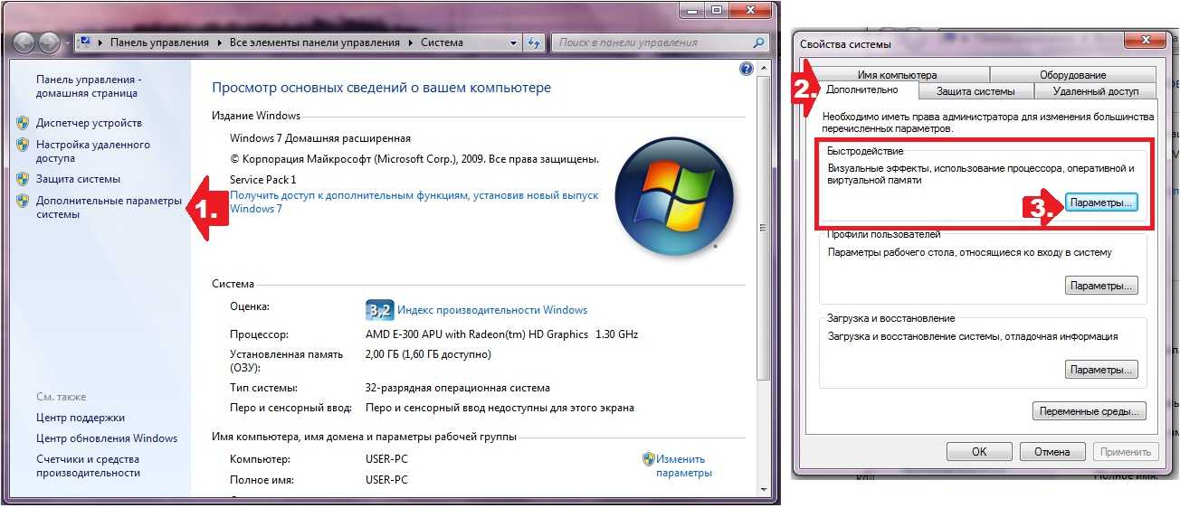 Windows 7 reg. Windows 7 параметры. Как открыть параметры компьютера. Параметры ПК виндовс 7. Быстродействие Windows 7.