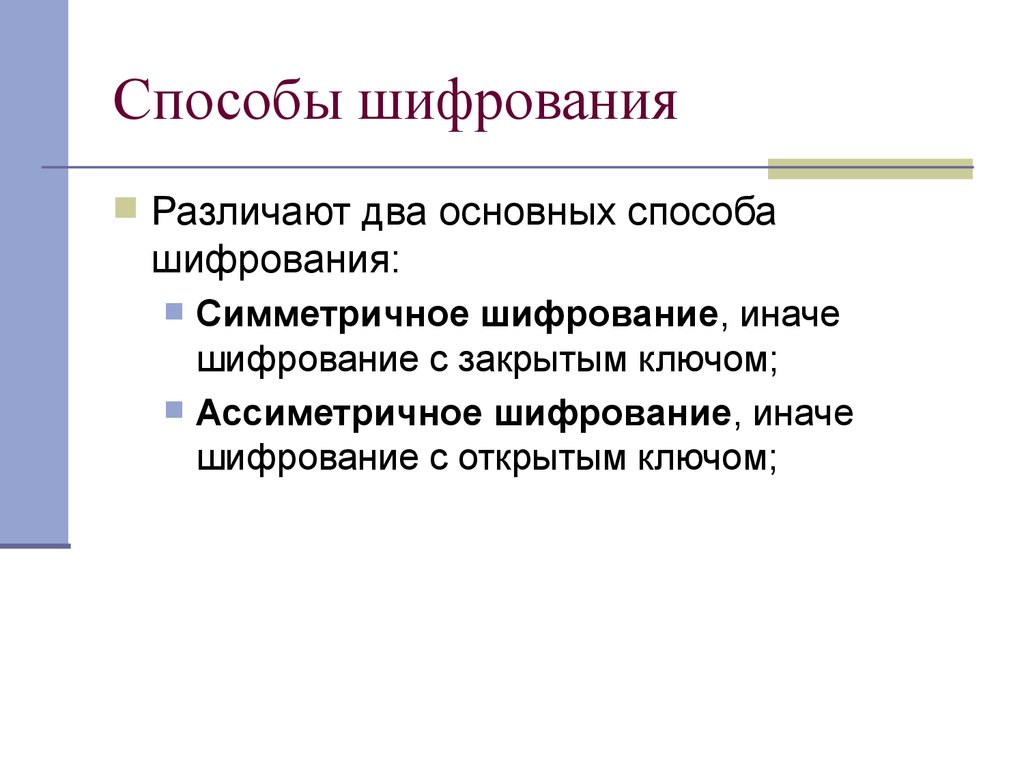 Способы шифрования. Способы шифровки информации. Современные методы шифрования. Способы шифрования данных.