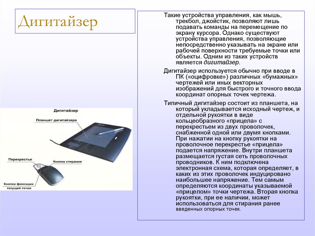 Устройство означает. Дигитайзер схема. Устройство графического планшета. Устройство дигитайзера схема. Устройства ввода дижмайзер.