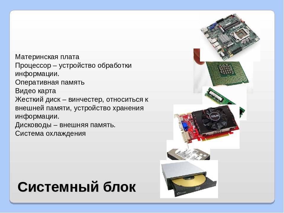 Оперативная память процессор видеокарта. Видеокарта Оперативная память процессор жёсткий диск. Процессор Оперативная память блок питание видеокарта жёсткий диск. Процессор жёсткий диск системная плата Оперативная память. Центральный блок персонального компьютера это.