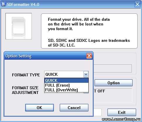 Почему сд карта не форматируется