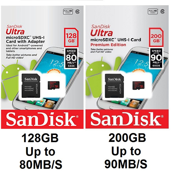 Карта памяти sandisk 128gb microsdxc