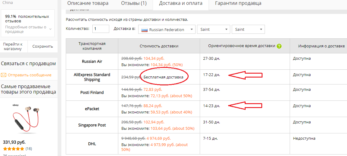 Алиэкспресс доставка в крым