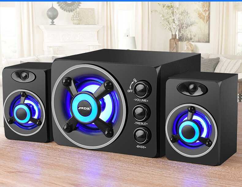 Самые лучшие колонки. Акустическая система 2e pcs301 RGB, 2.1, USB, Black. Колонки для компьютера. Аудиосистема для ПК. Буфер колонка.