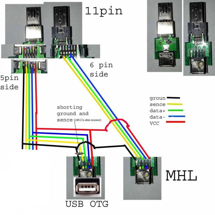 Otg переходник usb type c схема