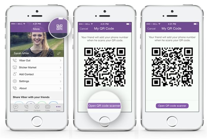 Qr код на экран телефона айфон