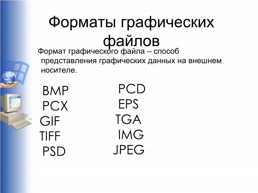 В чем основное различие универсальных графических форматов