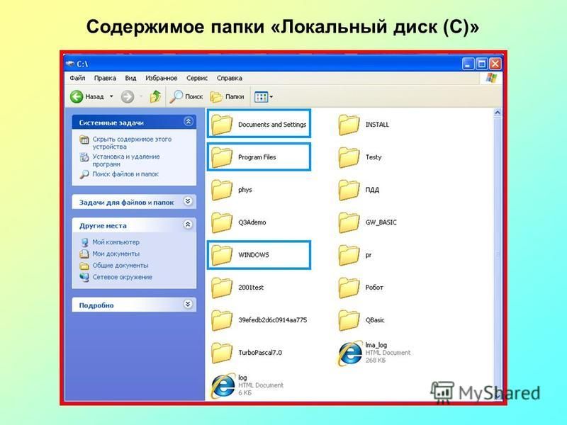 Папка другое. Содержимое папки. Для просмотра содержимого папки используется. Отображение содержимого папки. Локальная папка.