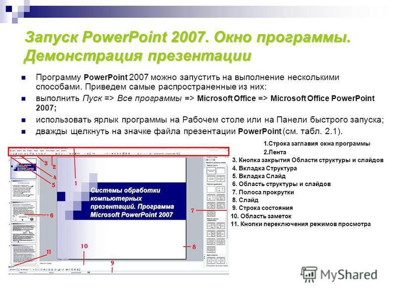 Просмотр презентаций ppt