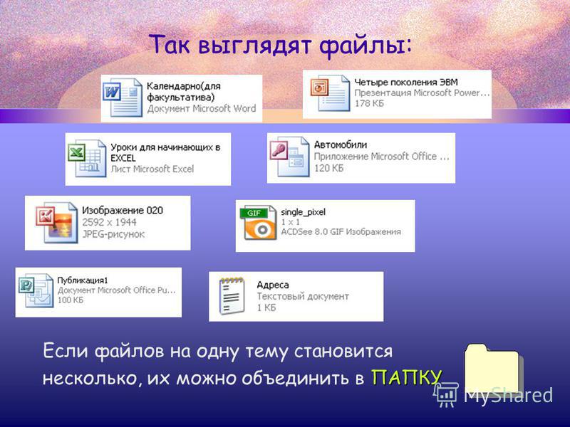 Тип файла презентации powerpoint