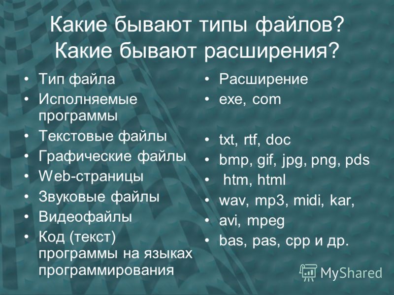 Исполняемые команды исполняемых файлов