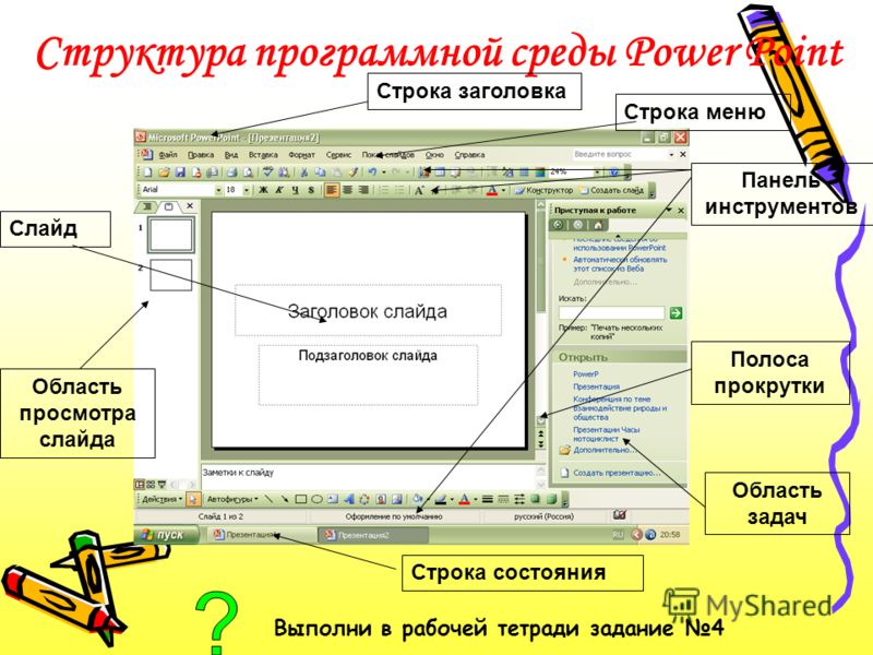 Укажите основные возможности программы powerpoint выполнение чертежей