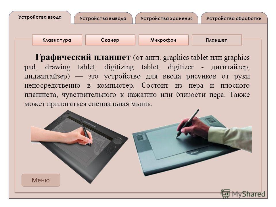 Графический планшет проект по информатике