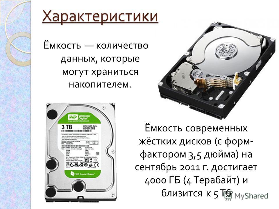 Типы памяти жесткого диска. Винчестер жесткий диск 3/5 дюйма разъём. Форм фактор HDD 2.5. Ёмкость HDD жёсткий диск. Емкость накопителя на жестких магнитных дисках (винчестера).