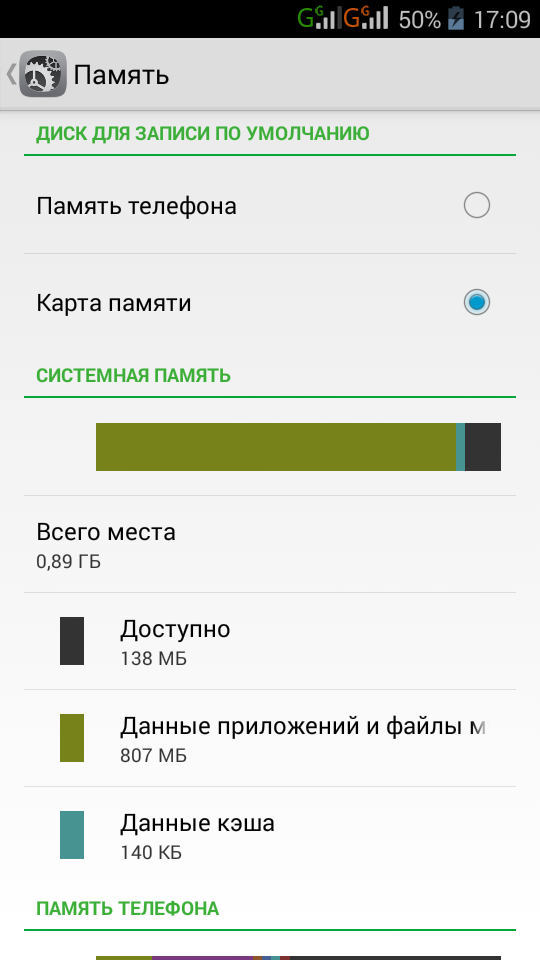 Карта памяти как внутренняя память android