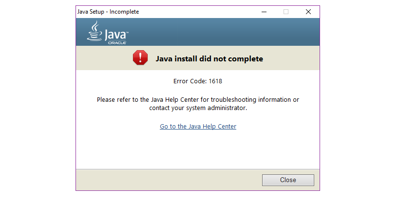 Java download error