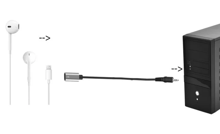 Earpods Lightning 3.5 Jack. Наушники Lightning подключить к 3.5 Jack. Переходник для Earpods с Lightning на 3.5 Jack для компьютера. Переходник для Earpods Lightning для ПК.