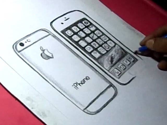 Как можно рисовать на телефоне друг друга. Айфон рисунок. Айфон карандашом. Раскраска айфон. Айфон для рисования.