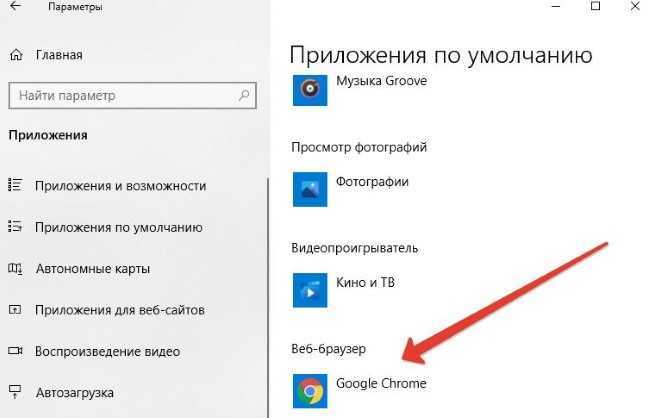 Windows браузер по умолчанию