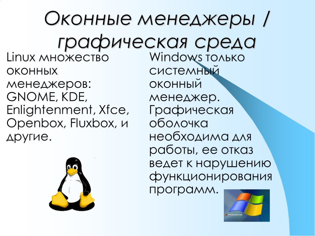 Сравнение windows и linux. Различия ОС Windows и Linux. Оболочки ОС Linux. Операционная система Windows и Linex. Операционные системы Linux и Windows.