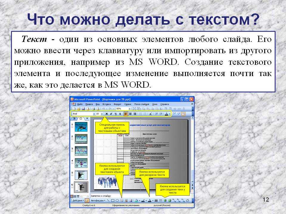 Текст в powerpoint. Что можно сделать с текстом. Создание слайда с текстом. Сделать текстовую презентацию. Редактирование презентации.