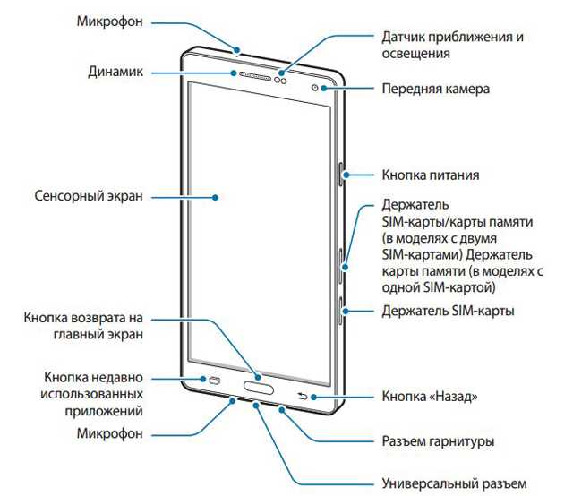 Карта на экране телефона