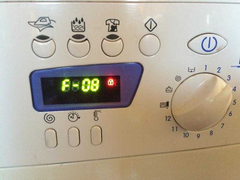 Стиральная машина индезит выдает ошибку. Машина Индезит ошибка f08. Ошибка f08 стиральных машинок Индезит.