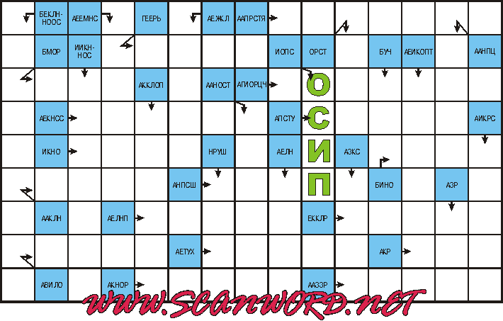 Сканворды с подсказками