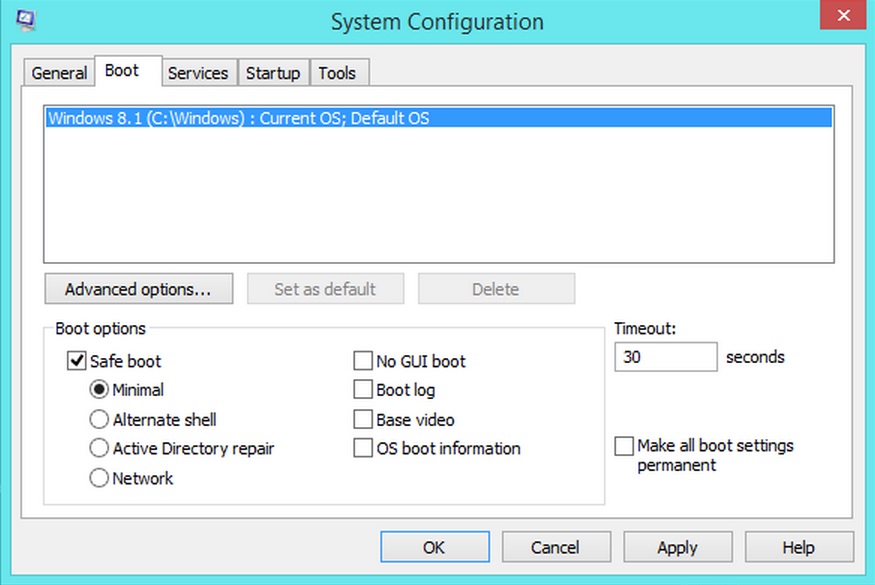 System reboot windows