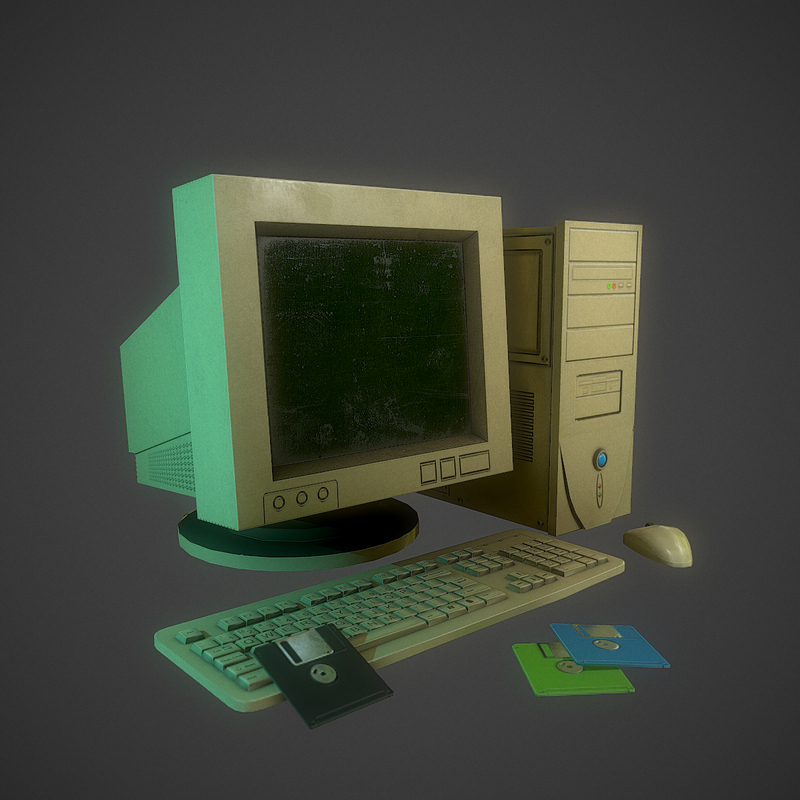 D computer. Компьютер для 3ds Max. Модель компьютера. Моделирование на компьютере. Старый компьютер 3d модель.