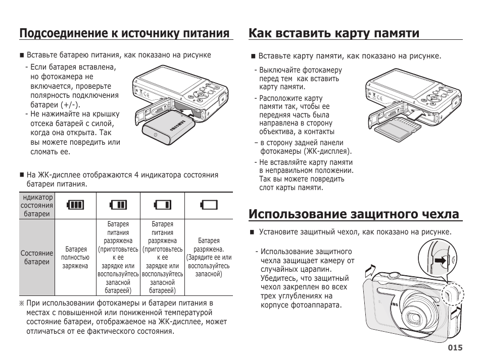 Карта памяти в фотоаппарате