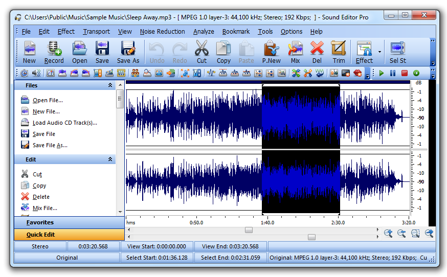 Обрезать аудио. Sound Editor. Редактор аудио Pro. Редактирование WAV файлов. Музыкальный редактор Pro 5.8.0.