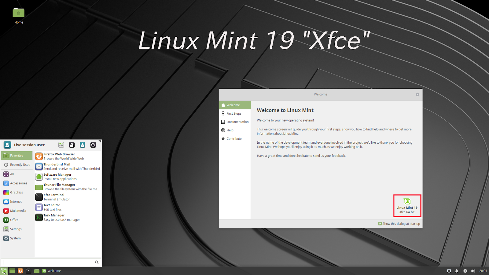 Образ linux. Linux Mint 19 