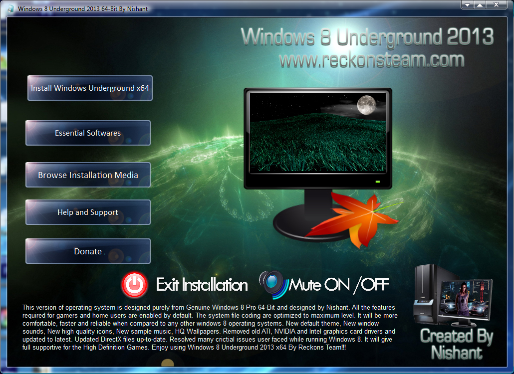 Mindows. Windows 7 Ultimate by Feniks v.21.8.13 (x64) [2013] русский. Windows XP Love Edition x-Team. Spin Window System.