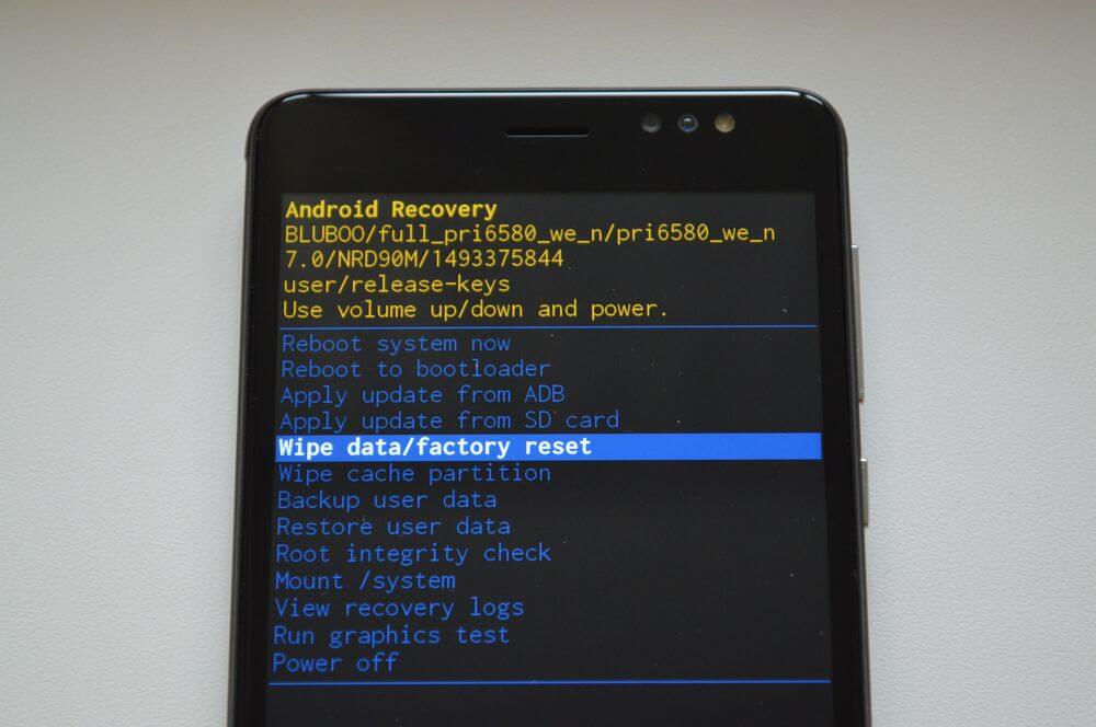 android hard reset