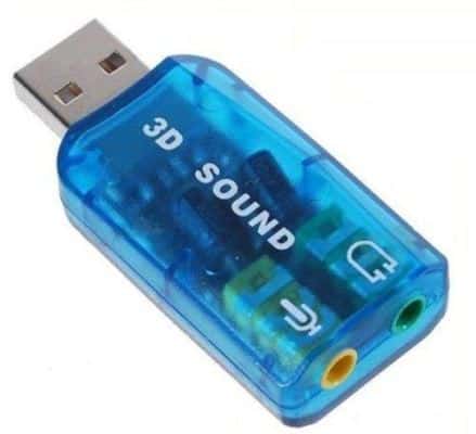 USB звуковая карта.