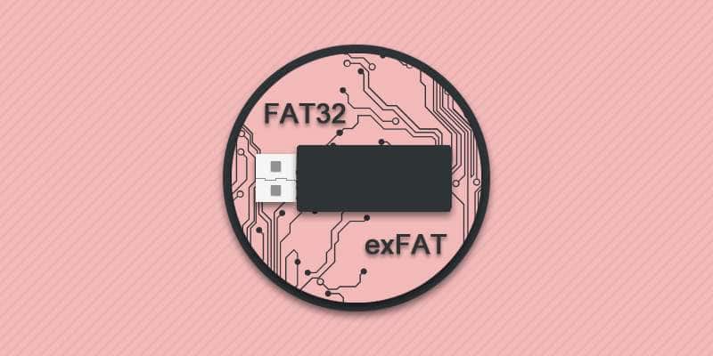 exFAT и FAT32.