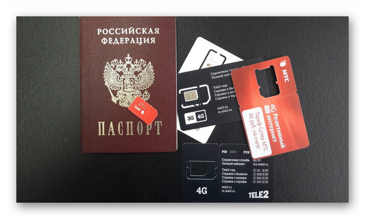 Паспорт и сим-карты