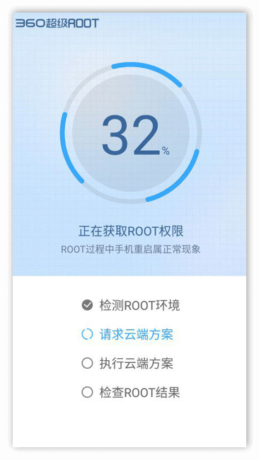 Процесс получения root-прав в 360 Root для Android