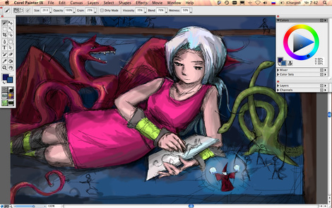 Микаэлян, Corel Painter