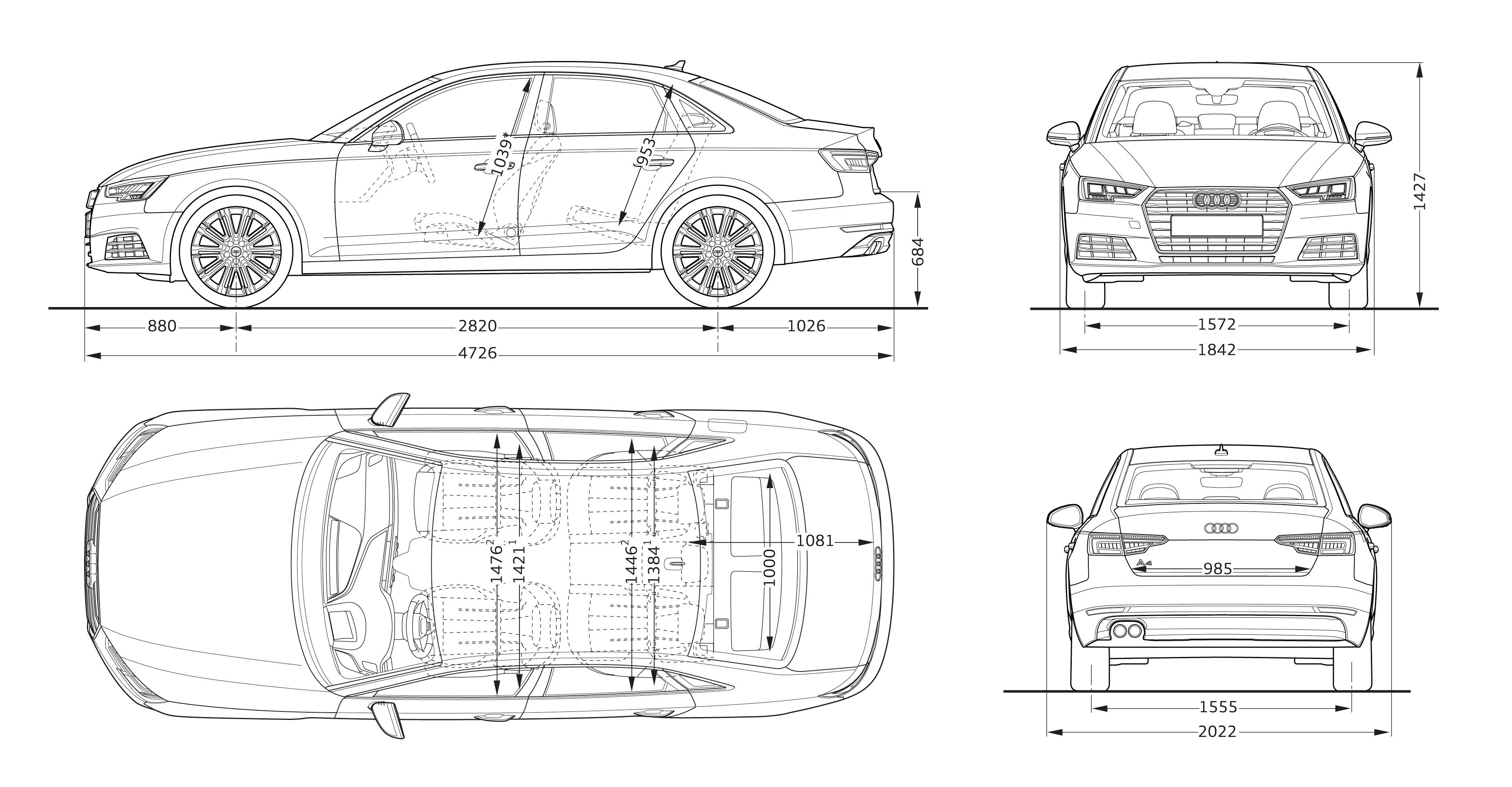 Чертеж ауди. Габариты Ауди а4 седан. Габариты Ауди а4 2019. Габариты Ауди а4 седан 2019. Габариты Ауди а4 2014.