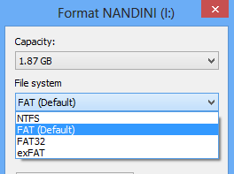 NTFS, FAT, FAT32 и exFAT 